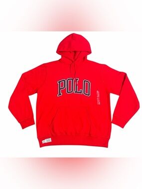 Polo by Ralph Lauren Red Hoodie with Contrasting Polo Logo